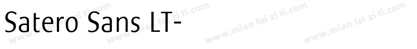 Satero Sans LT字体转换